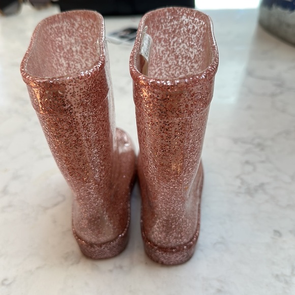 Gymboree pink sparkly metallic rose gold boots size 5 kids - Picture 2 of 4